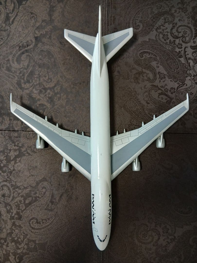 Pan Am 747 木製 レプリカ 胴体長さ＝45.5cm 翼長さ＝38.2㎝