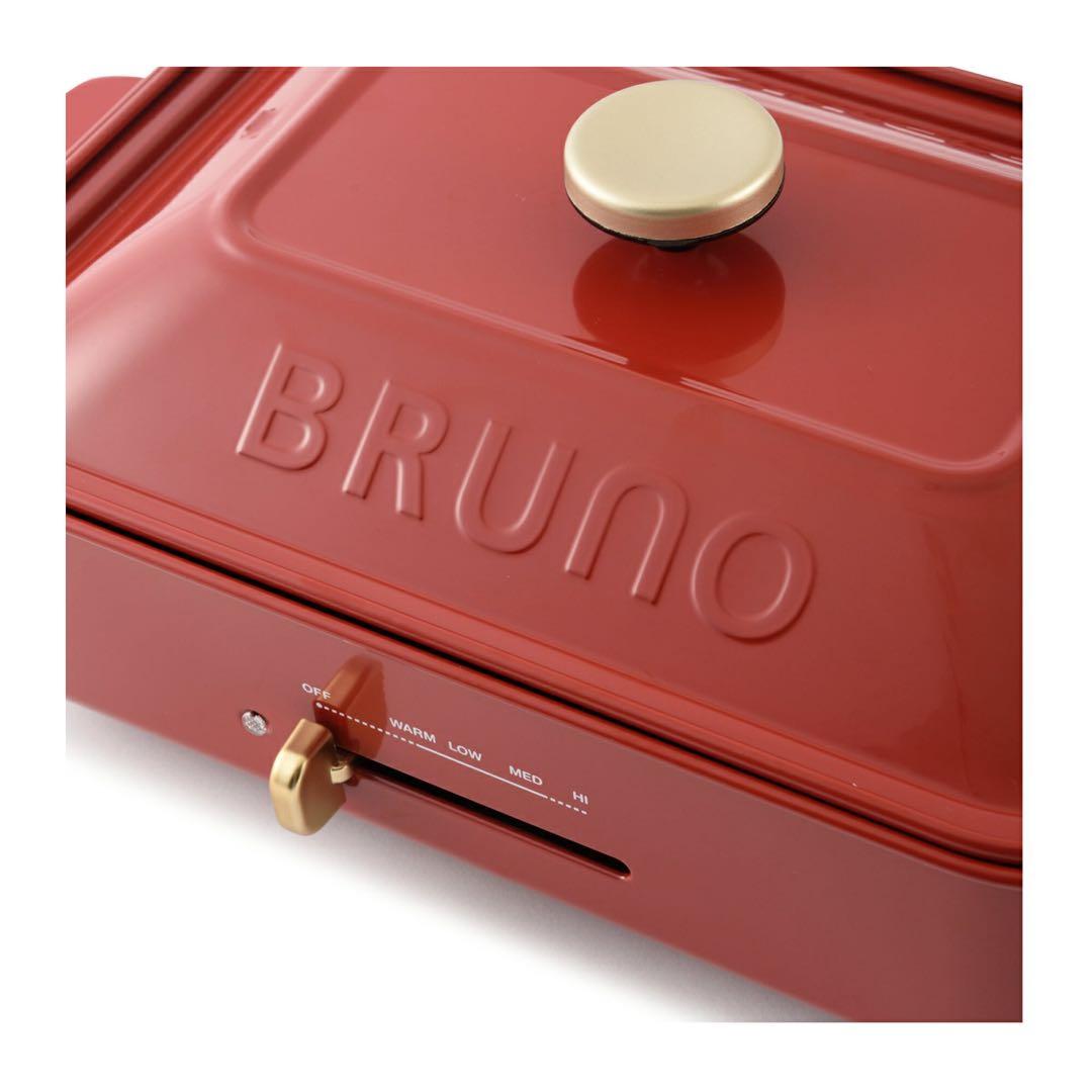 寺222 未使用 BRUNO ブルーノ ホットプレート　BOE021-RD 赤