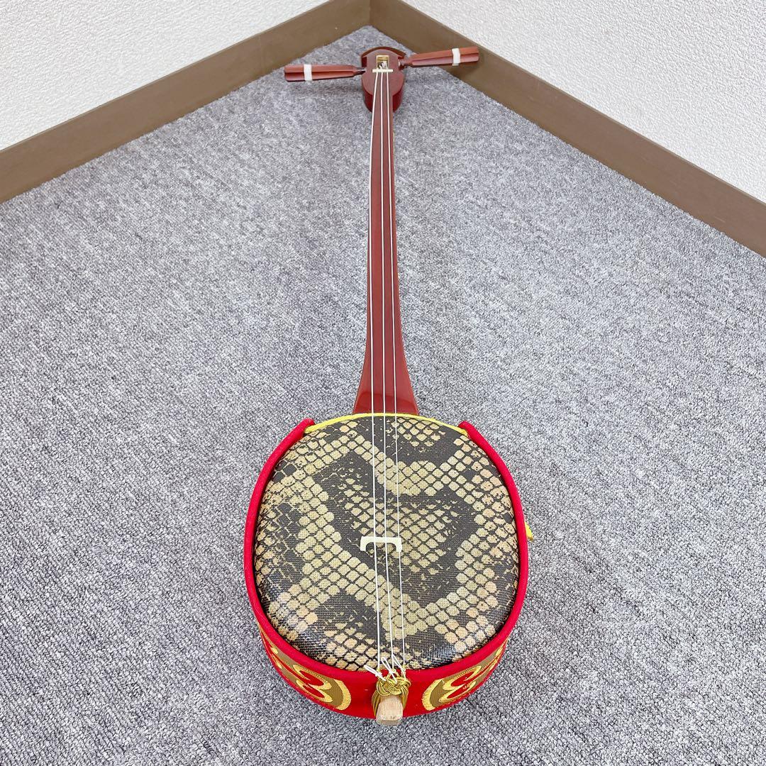 沖縄三線 三線 民謡楽器 沖縄民謡 人工皮