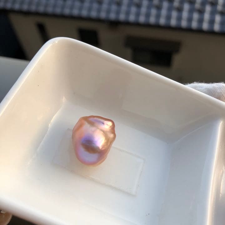 本真珠　虹色　淡水バロックパールオーダー確認ページCN69