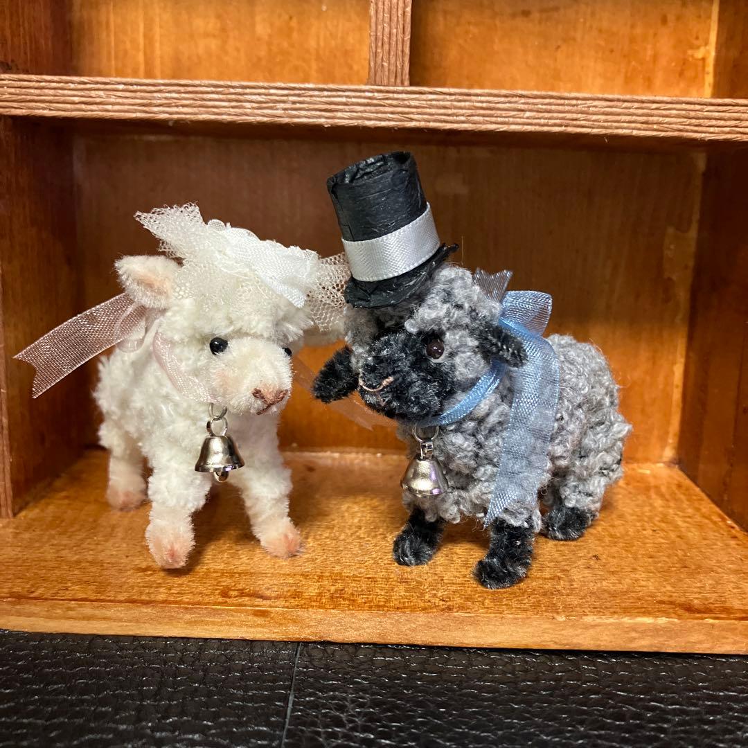 モールアート　仲良し羊