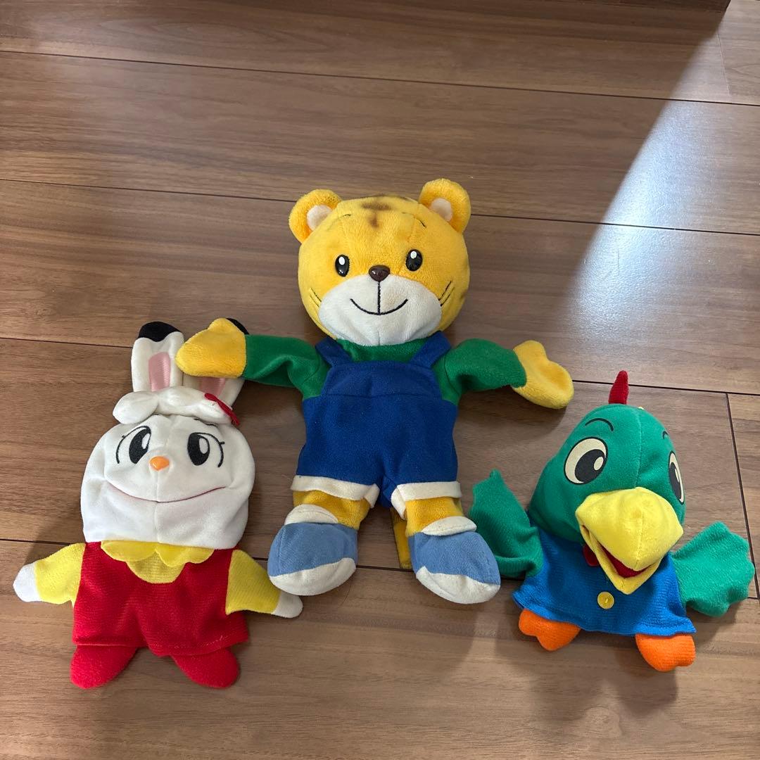 初代 　しまじろう、みみりん、トリッピーパペット 　ベネッセ　こどもちゃれんじ