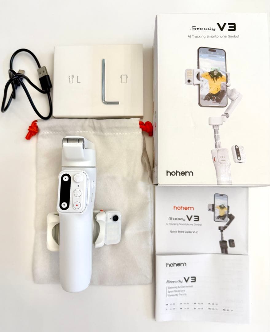 定価1.9万 iSteady V3 スマホ ジンバル hohem 白