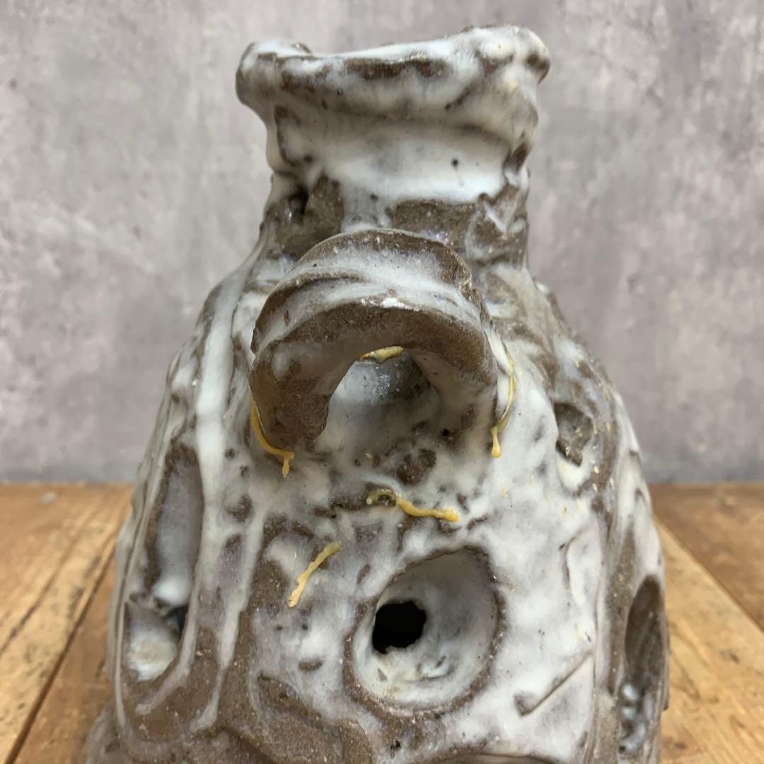 4F 唯一無二 陶器 ランタンシェード キャンドルホルダー 鉢カバー オブジェ
