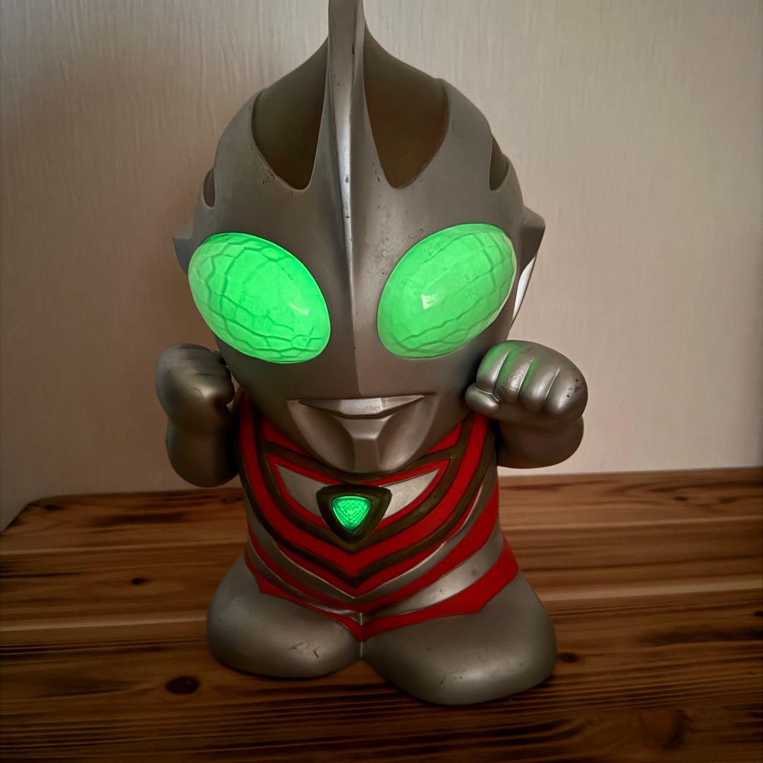 【動作確認済み】ウルトラマン貯金箱　ガイア　　喋る　巨大貯金箱　高さ約35cm