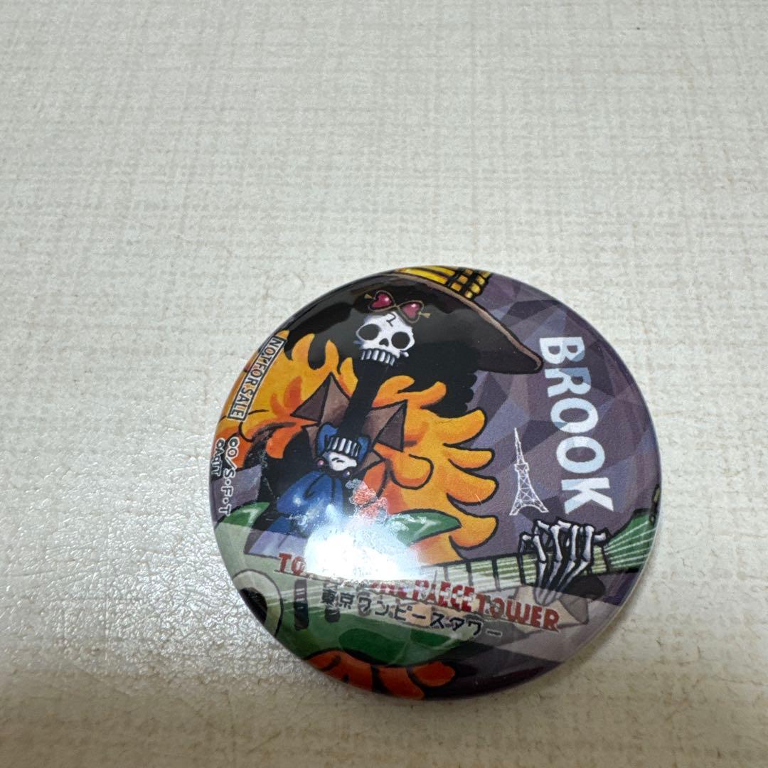 ワンピースタワートンガリ缶バッジ ブルック2種&20周年缶バッジ他ブルックセット