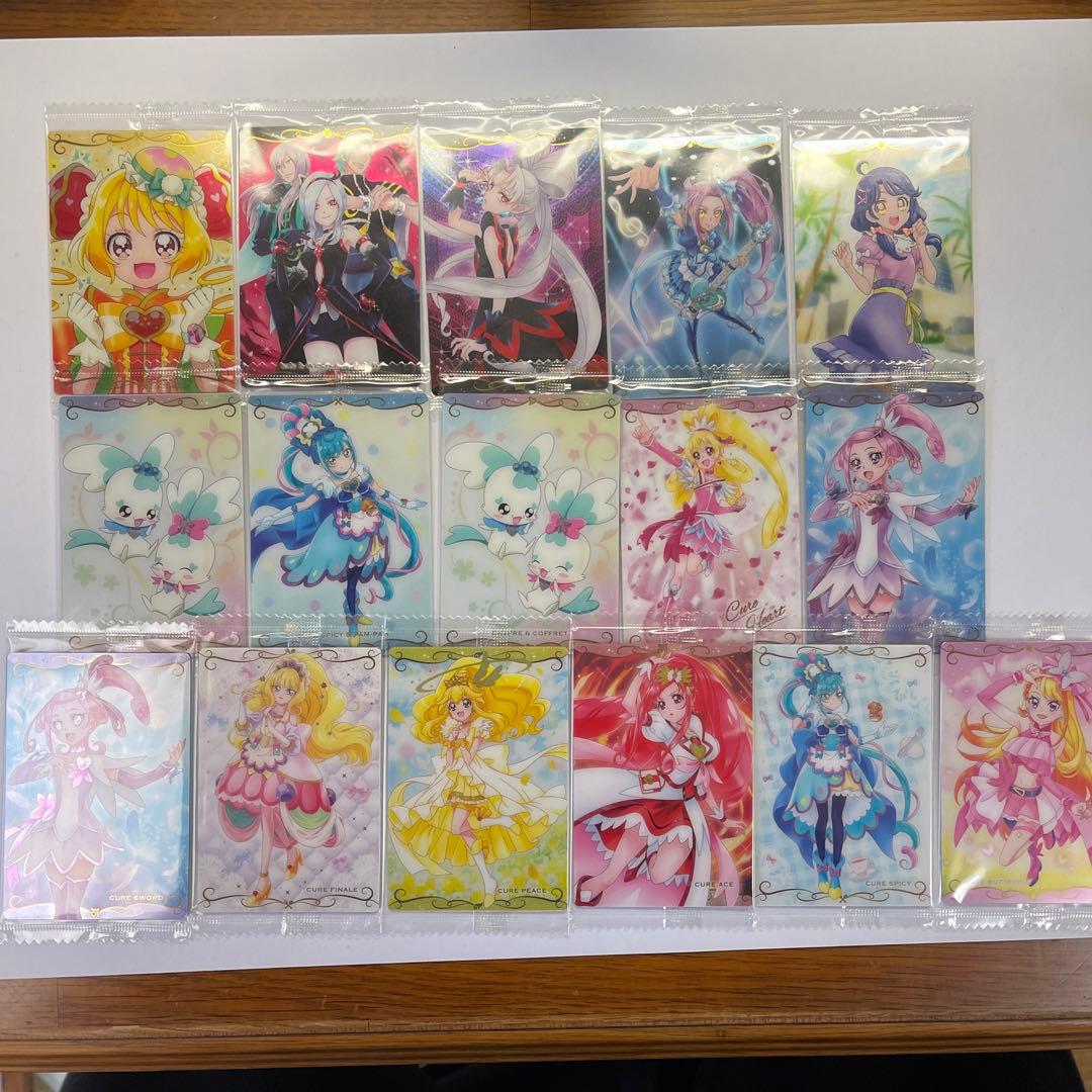 プリキュアウエハースカードまとめ売り　未開封　匿名配送