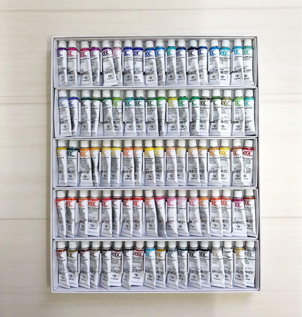 【送料無料】クサカベ　透明水彩絵具 全色90色セット 5ml(2号)