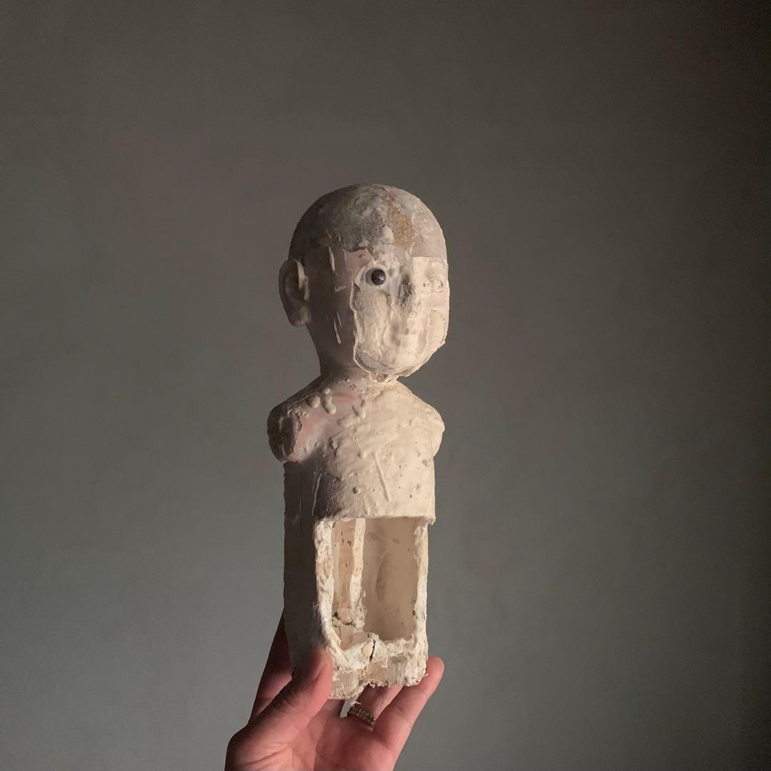 古い 人形 ヒトガタ 制作途中？ 古道具 アンティーク オブジェ