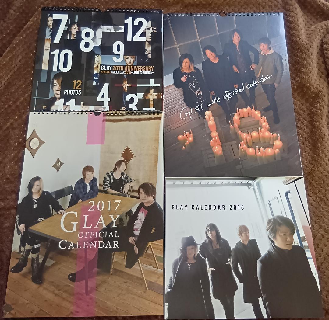 GLAY 公式カレンダー オフィシャルカレンダー 2015-2020