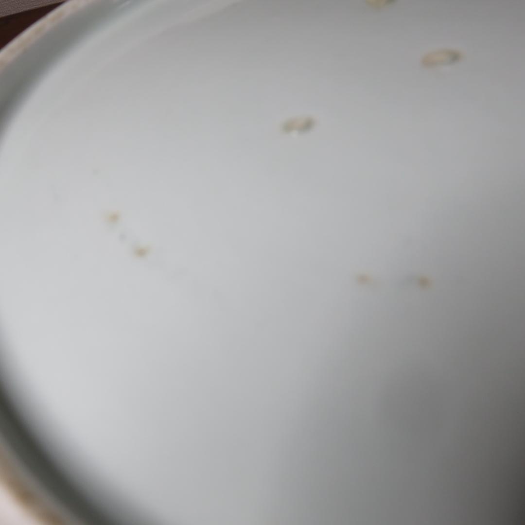 古伊万里 大皿 欠け 変形皿 山水 菊 牡丹 波文 染付