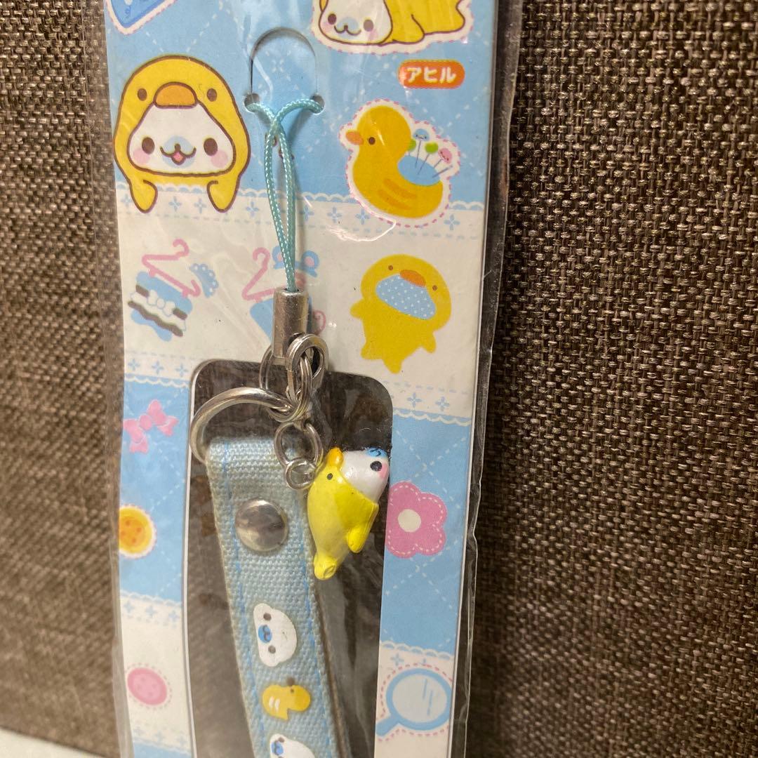 まめゴマ　ストラップ　アヒル