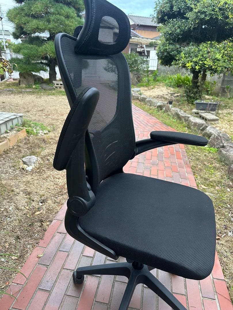 メッシュデスクチェア ヘッドレスト付き