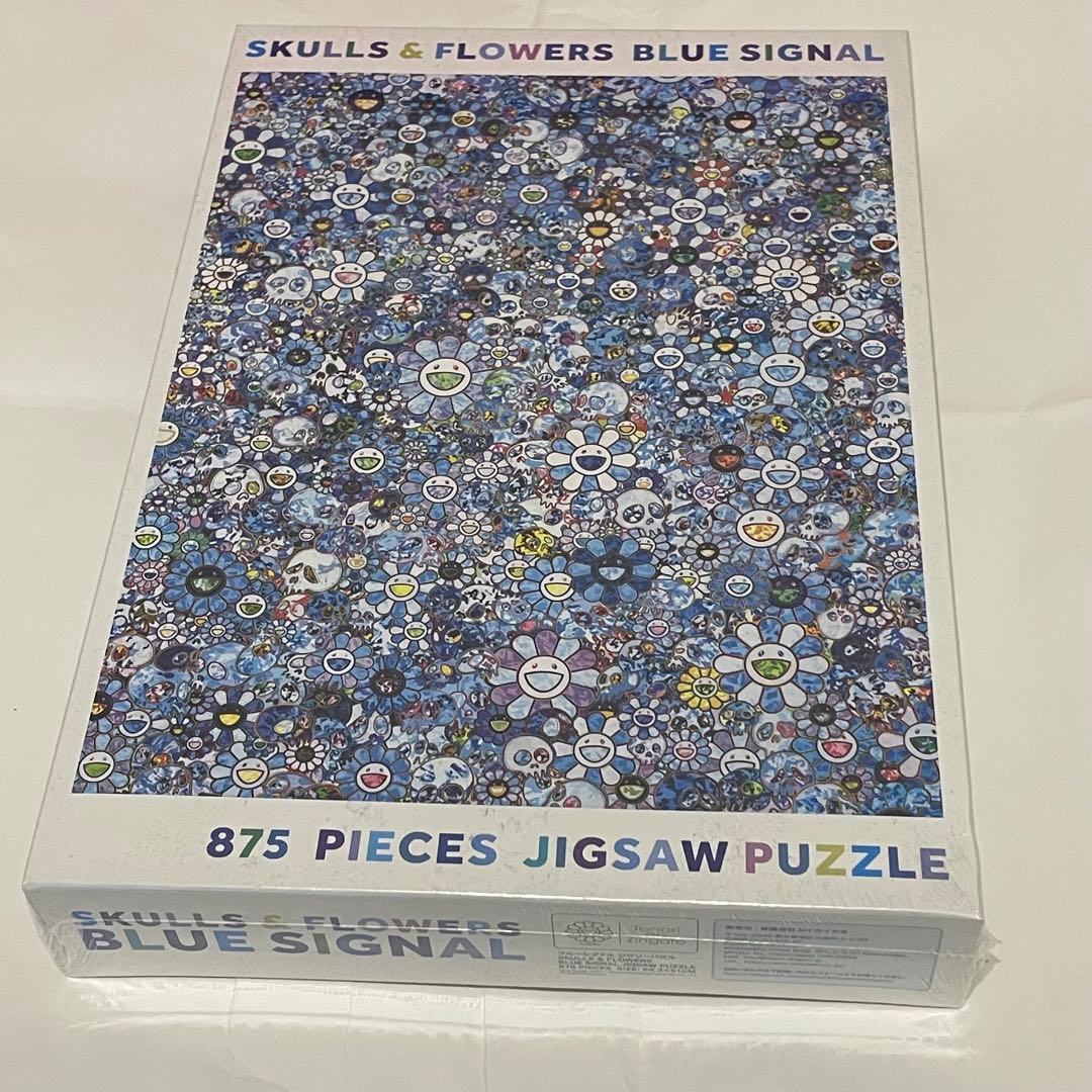 村上隆 ブルーシグナル ジグソーパズル スカル&フラワーズ 新品未使用