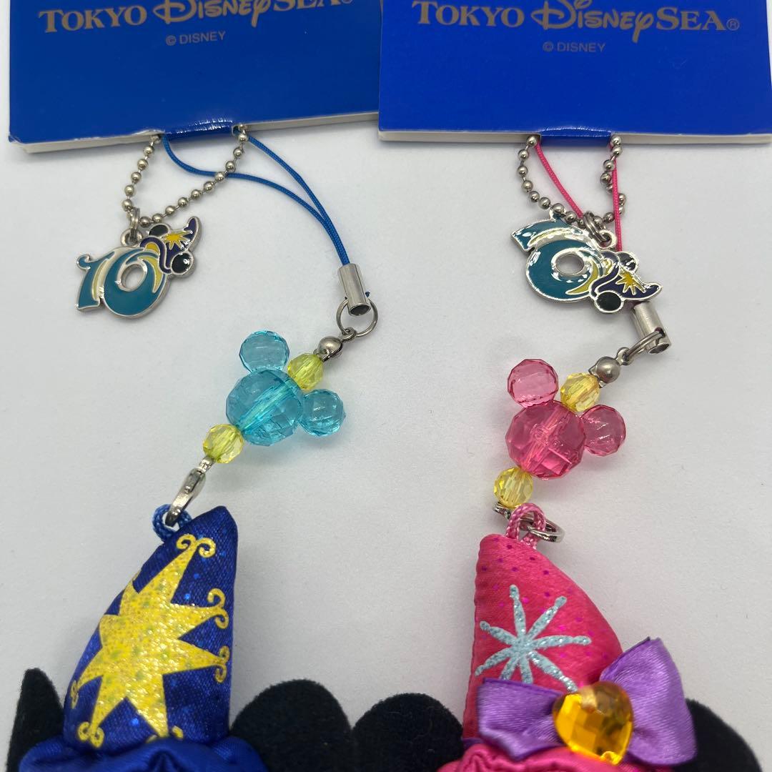 東京ディズニーシー 10周年　ミッキー ミニー ストラップ　３点セット
