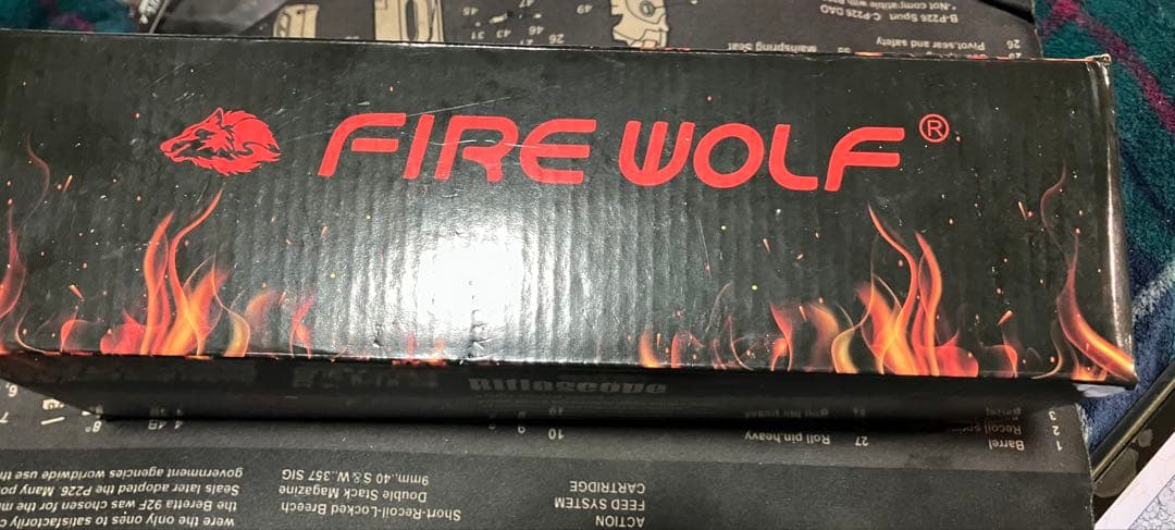 FIRE WOLF実銃用スコープ　1.5-4×30 レティクル赤青緑