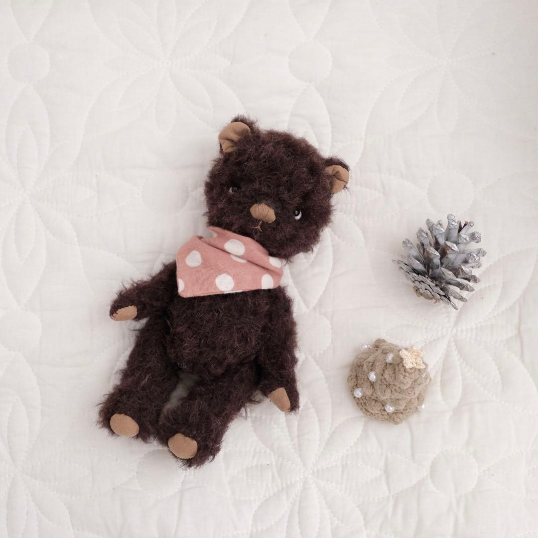 黒くまさんのぬいぐるみ　ぬいぐるみ　テディベア　teddy bear