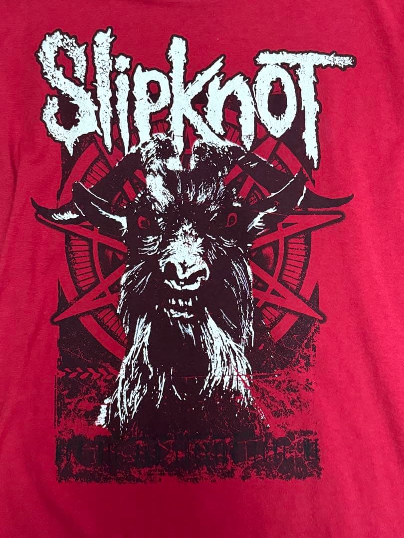 Slipknot 赤 Tシャツ 山羊デザイン