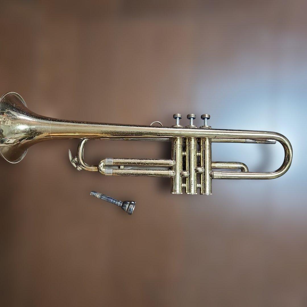 t*4様 トランペット 本体 真鍮製 マウスピース付き　ジャンク