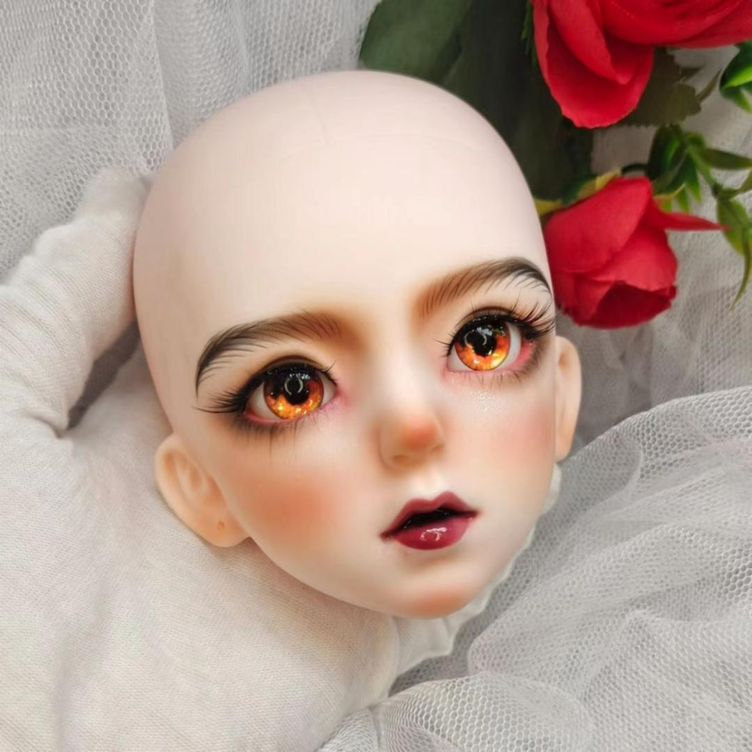 球体関節人形bjd 1/3ドールヘッドメイク アクリルMJD 手描きメイク