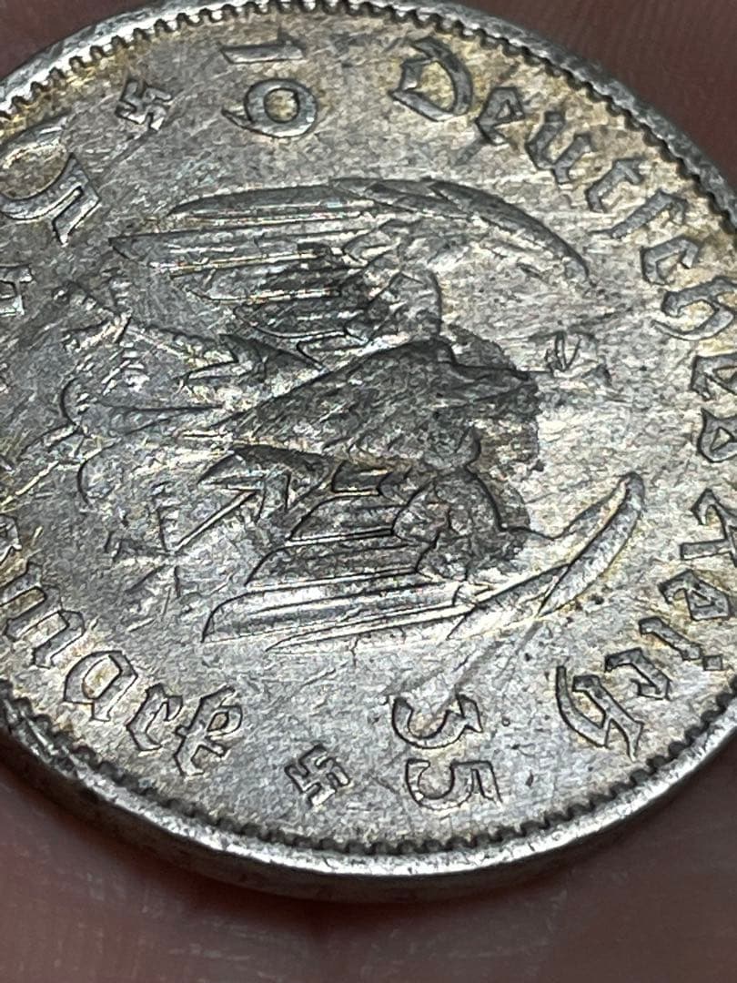 トーン　ドイツ　1935年　5マルク　銀貨