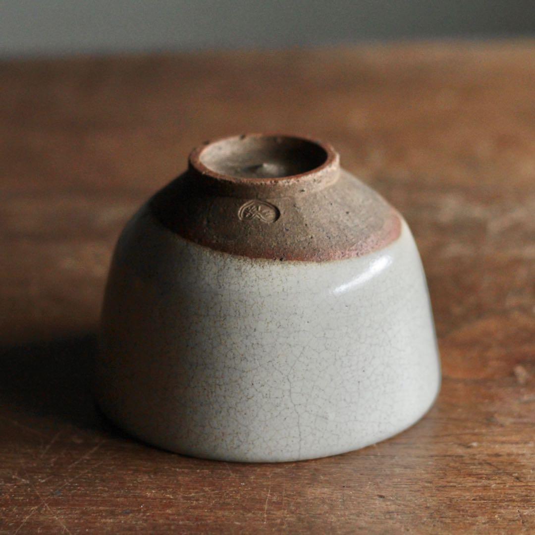 藁灰釉 茶碗 赤膚焼 茶道具 古美術 古道具 アンティーク
