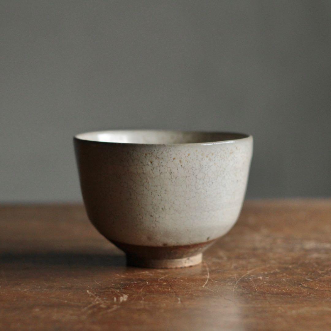 藁灰釉 茶碗 赤膚焼 茶道具 古美術 古道具 アンティーク