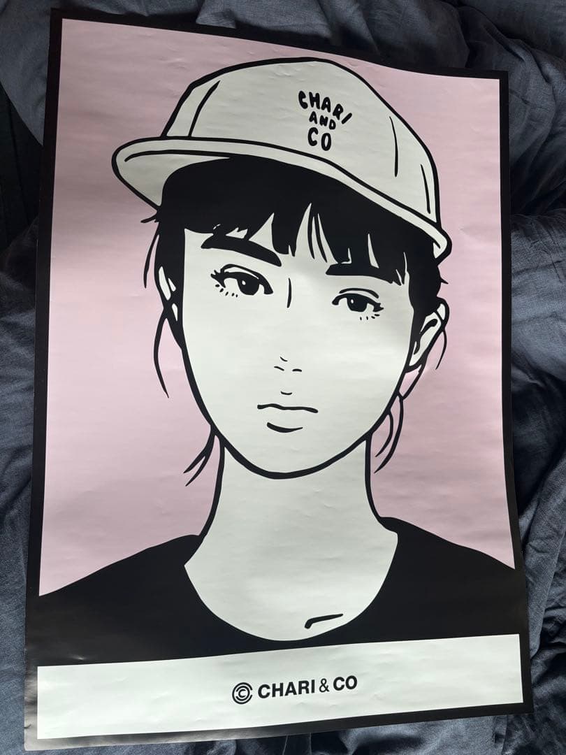 本物 KYNE ポスター CHARI&CO 限定品 非売品 キャンバス Tシャツ