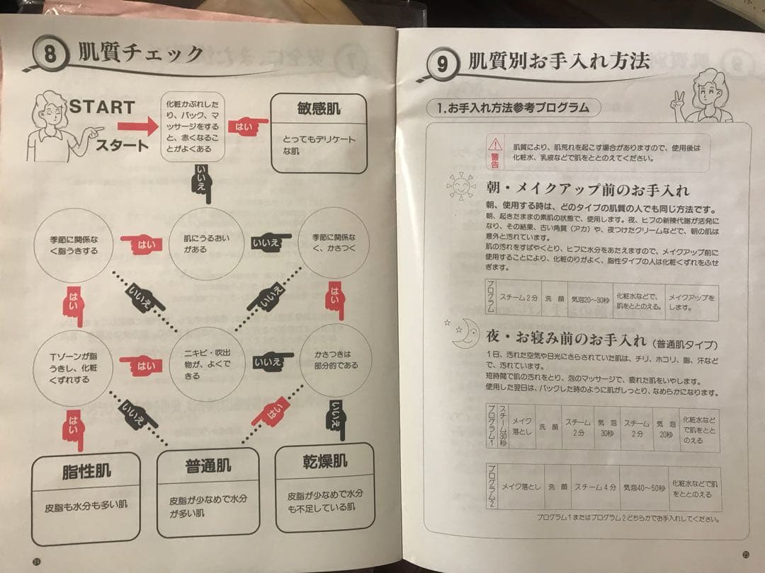 スチーム美顔器