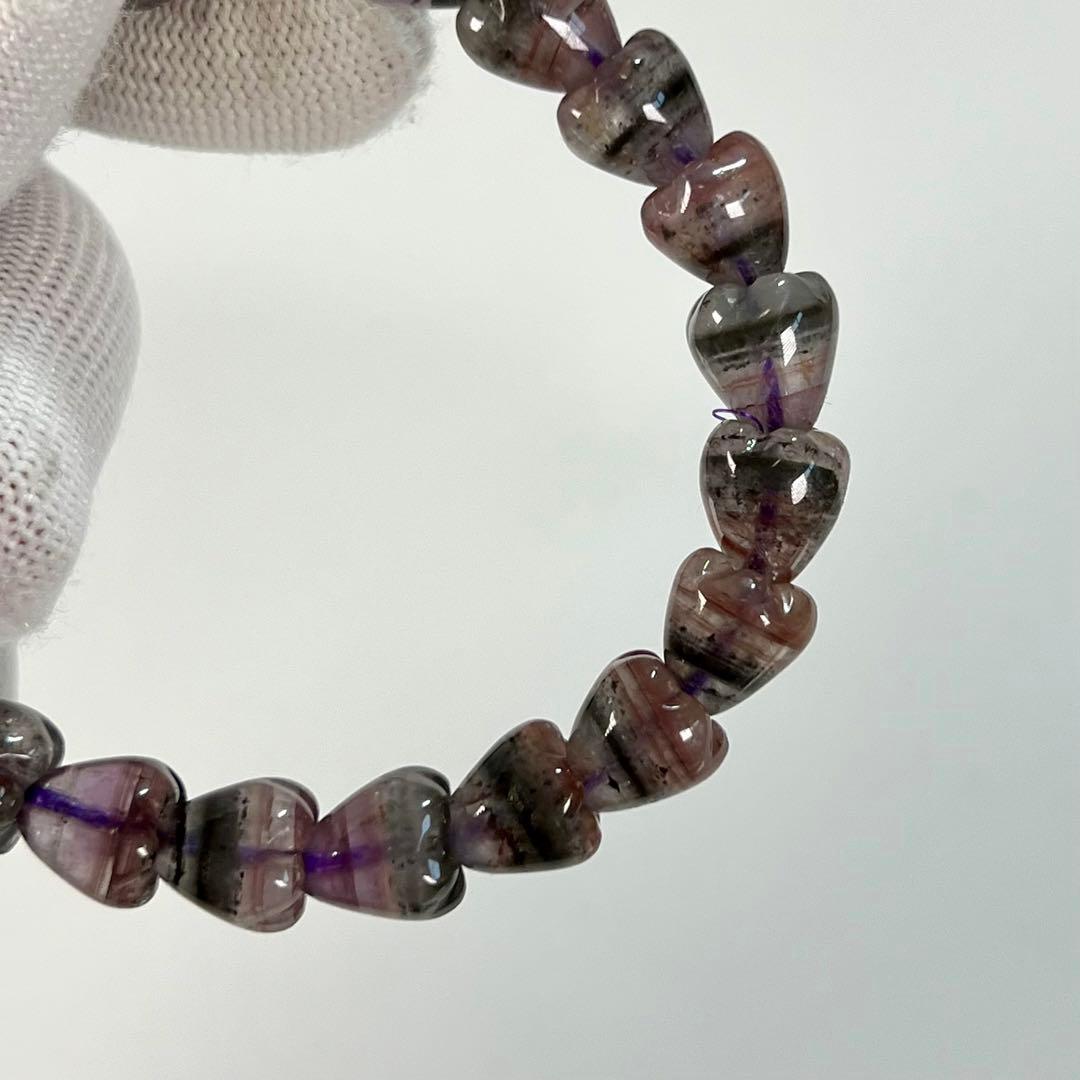 高品質　カナダ産　いちご型　オーラライト23ブレスレット　6