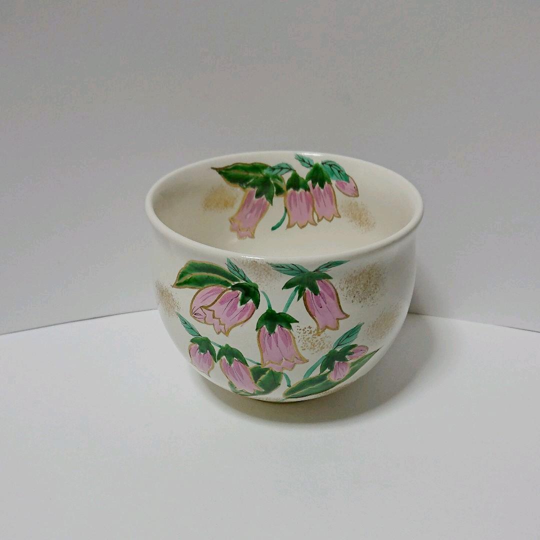 茶道具  茶碗  ホタルブクロ  蛍袋  錦光山宗一郎