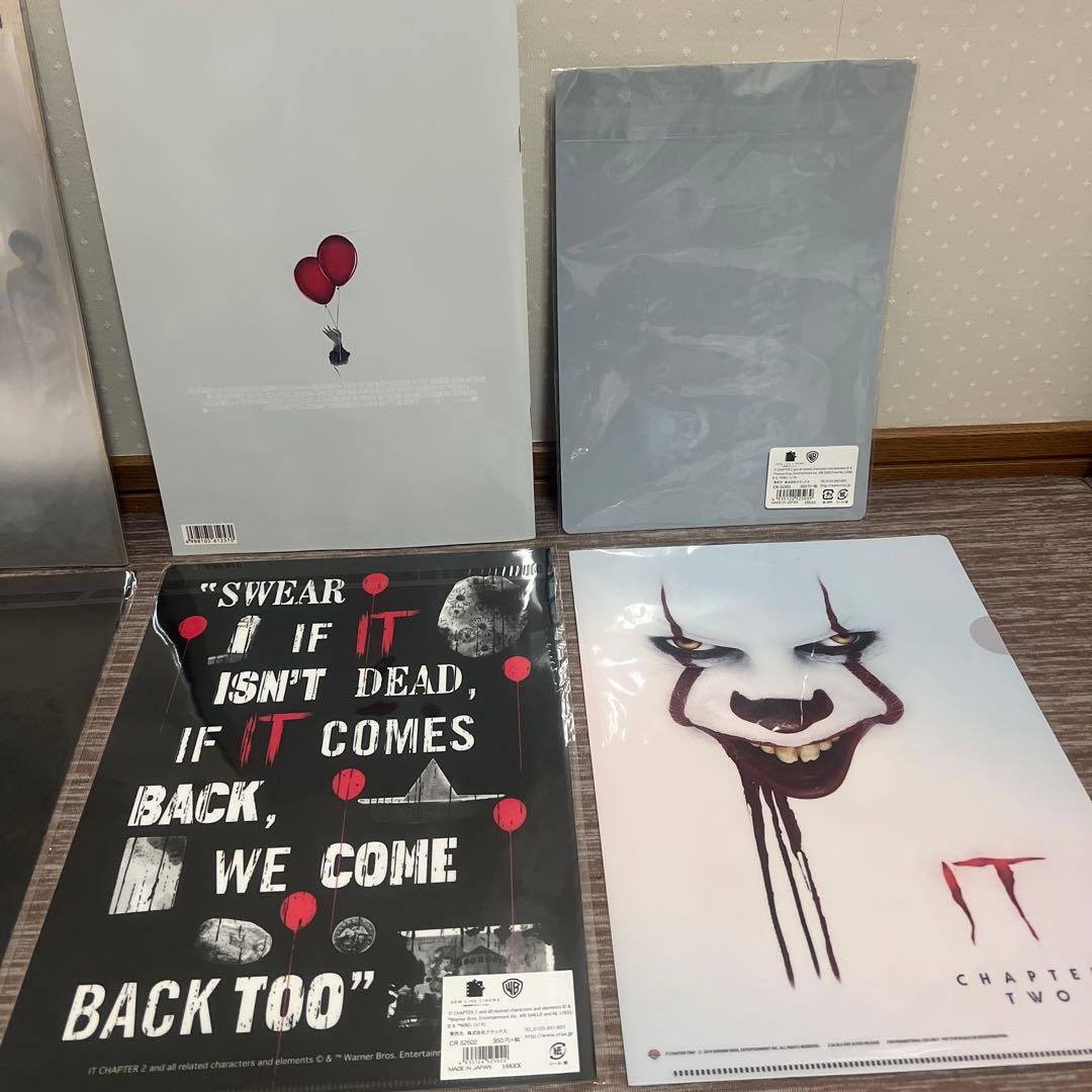 IT パンフレット　グッズ ペニーワイズ クリアファイル 下敷き　映画 グッズ