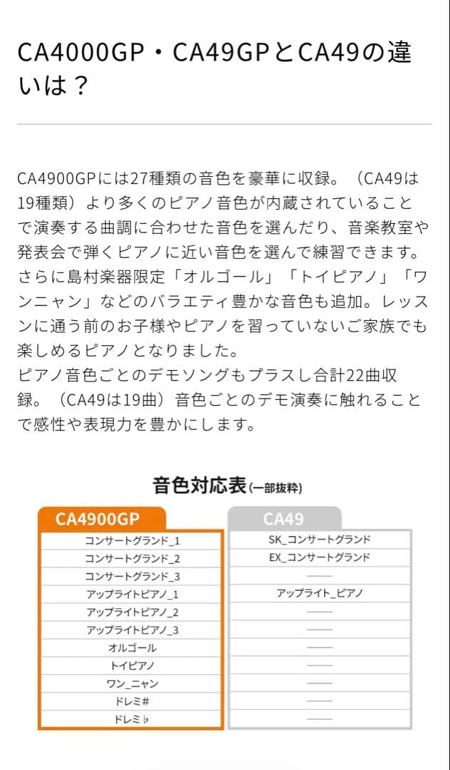 KAWAI カワイ 電子ピアノ CA49A 22年製