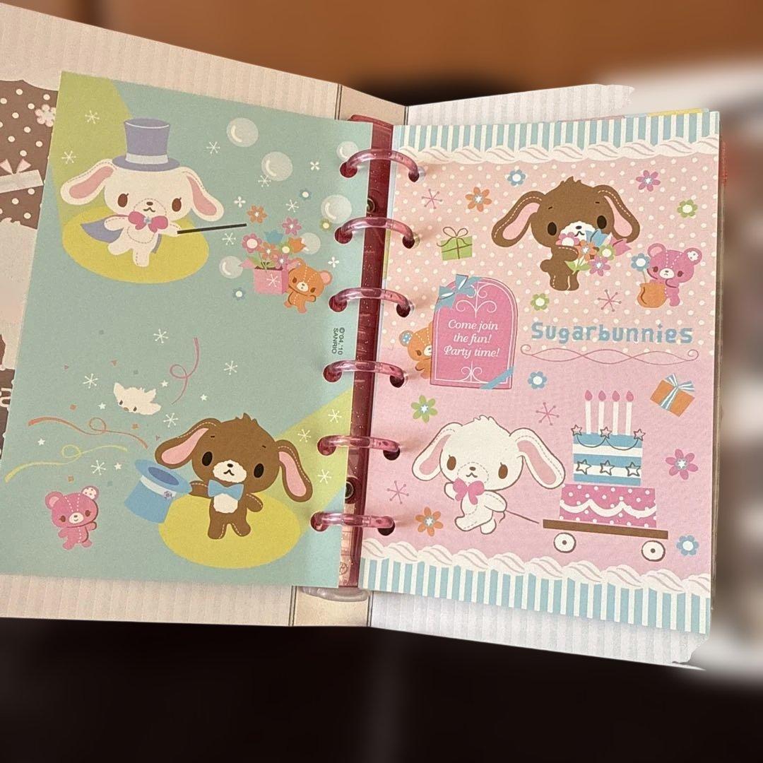 ⭐️サンリオ⭐️Sugarbunnies バインダー式シール手帳 [平成レトロ]希少