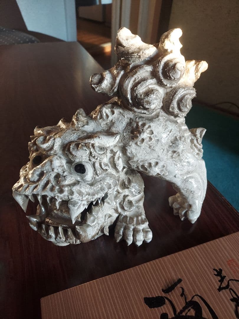 陶器 獅子像 福獅子　シーサー　工芸品