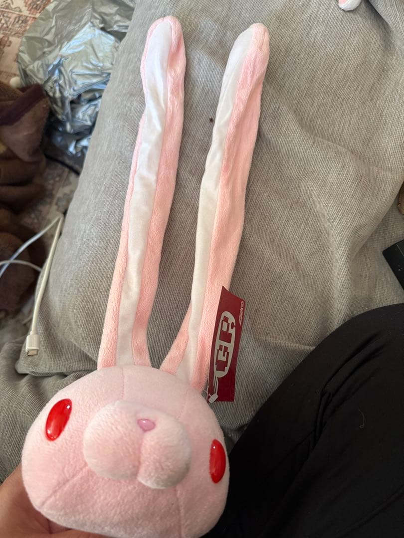 ピンクのウサギぬいぐるみ GEP