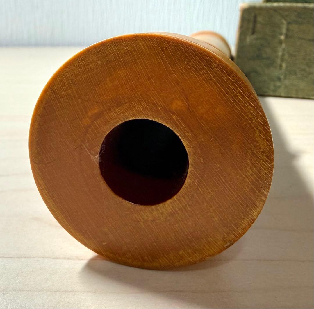 美品 銘木 琴古流 松濤 尺八 寸管 キャップ付き