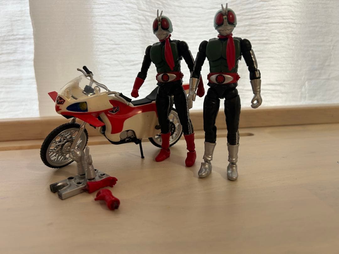 掌動駆　仮面ライダー shodo-x サイクロン号　新一号　セット
