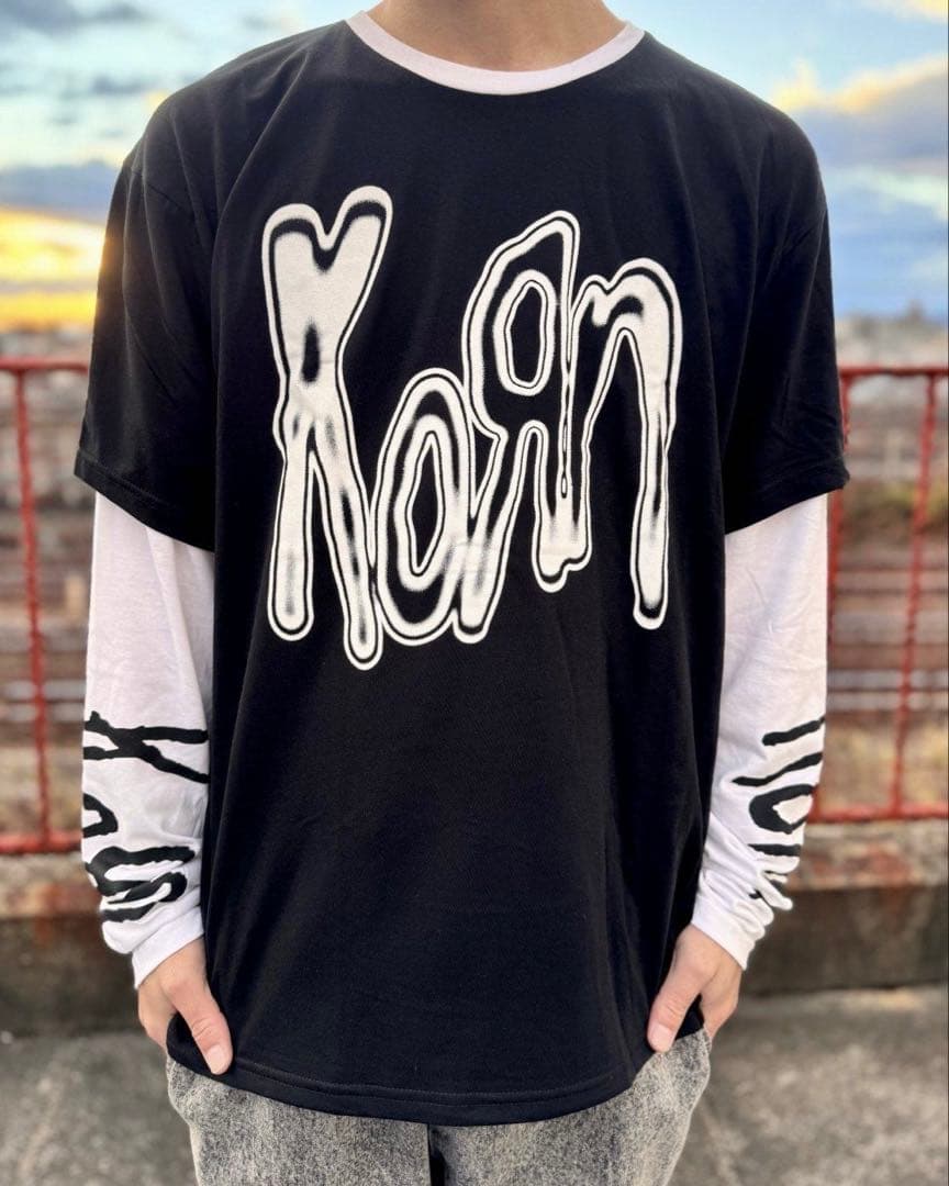 新品未使用 KORN / llic Logo 長袖Tシャツ L