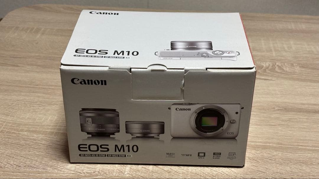 【美品・完備品】Canon EOS M10 ダブルレンズキット ホワイト