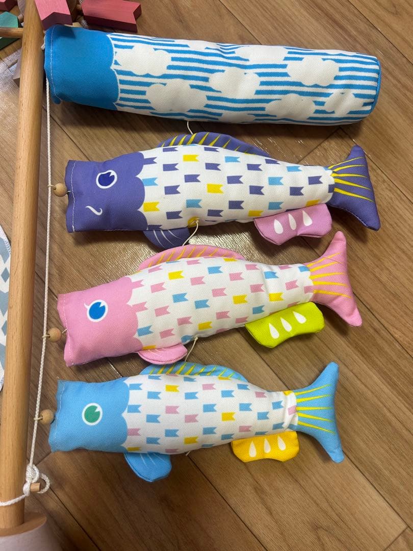 Puca　こいのぼり　室内　コンパクト　木製　節句　男の子　子育て　ベビー