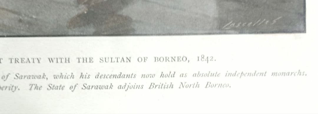 1903年　ロンドン・イラストレイテッド・ニュース　「ボルネオ・スルタン接見」