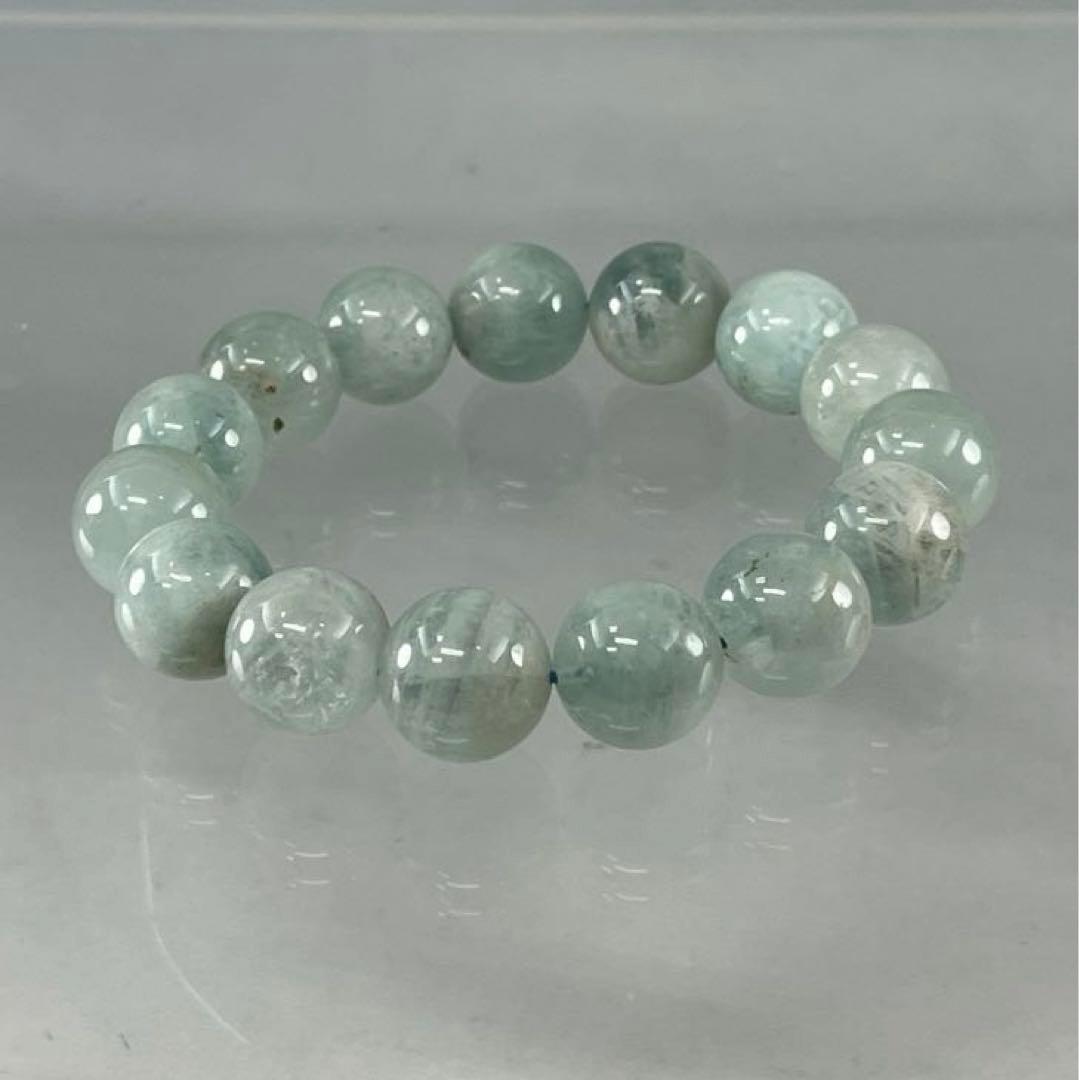 BRY0422☆アクアマリンブレスレット☆天然石　パワーストーン