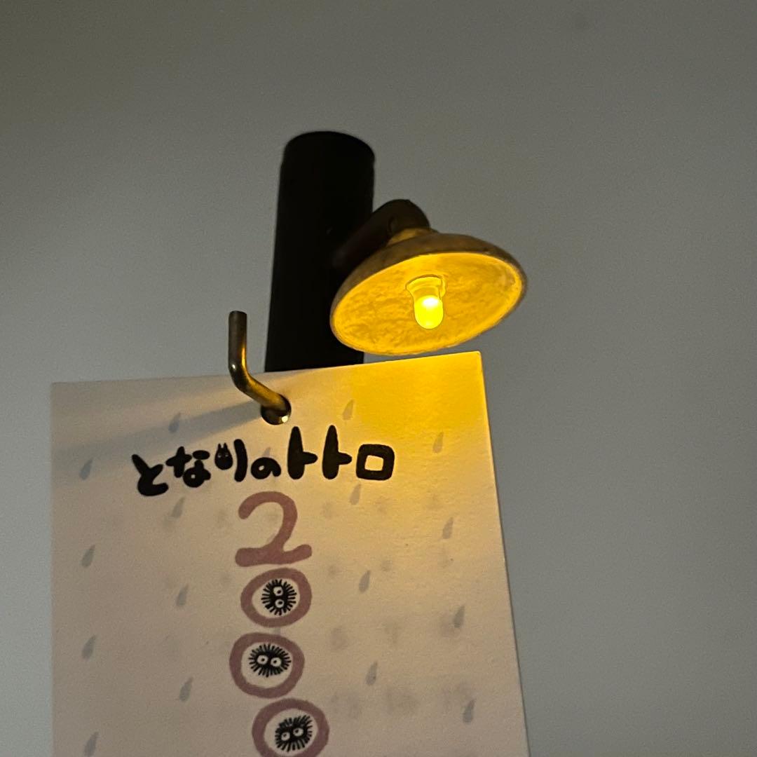 【希少】となりのトトロ　ジオラマ置き型カレンダー 電灯の下の出会い　2000年