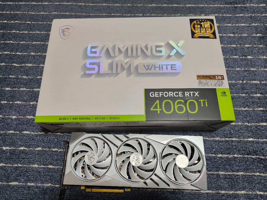 【貴重！】MSI RTX 4060 Ti Gaming X Slim White