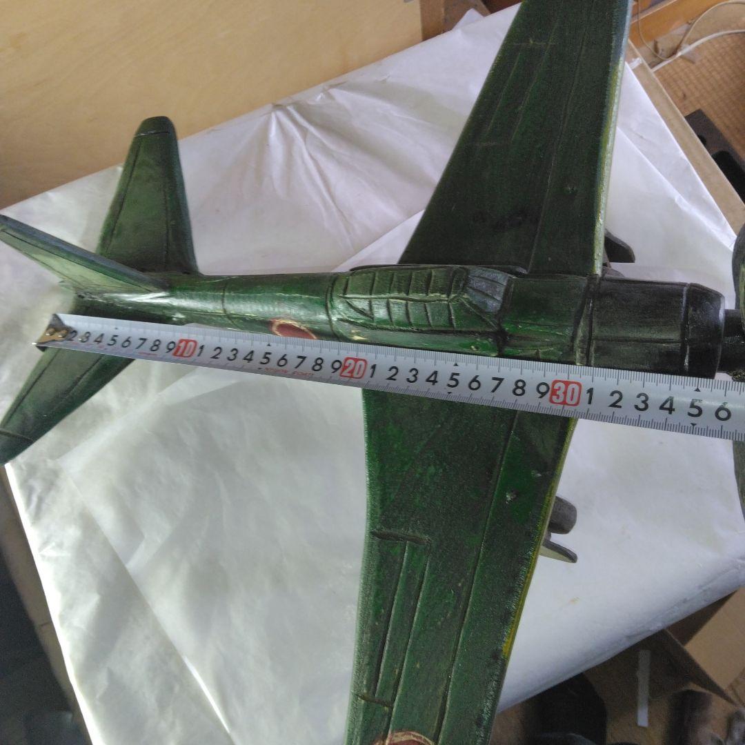 木製の戦闘機　昭和レトロ