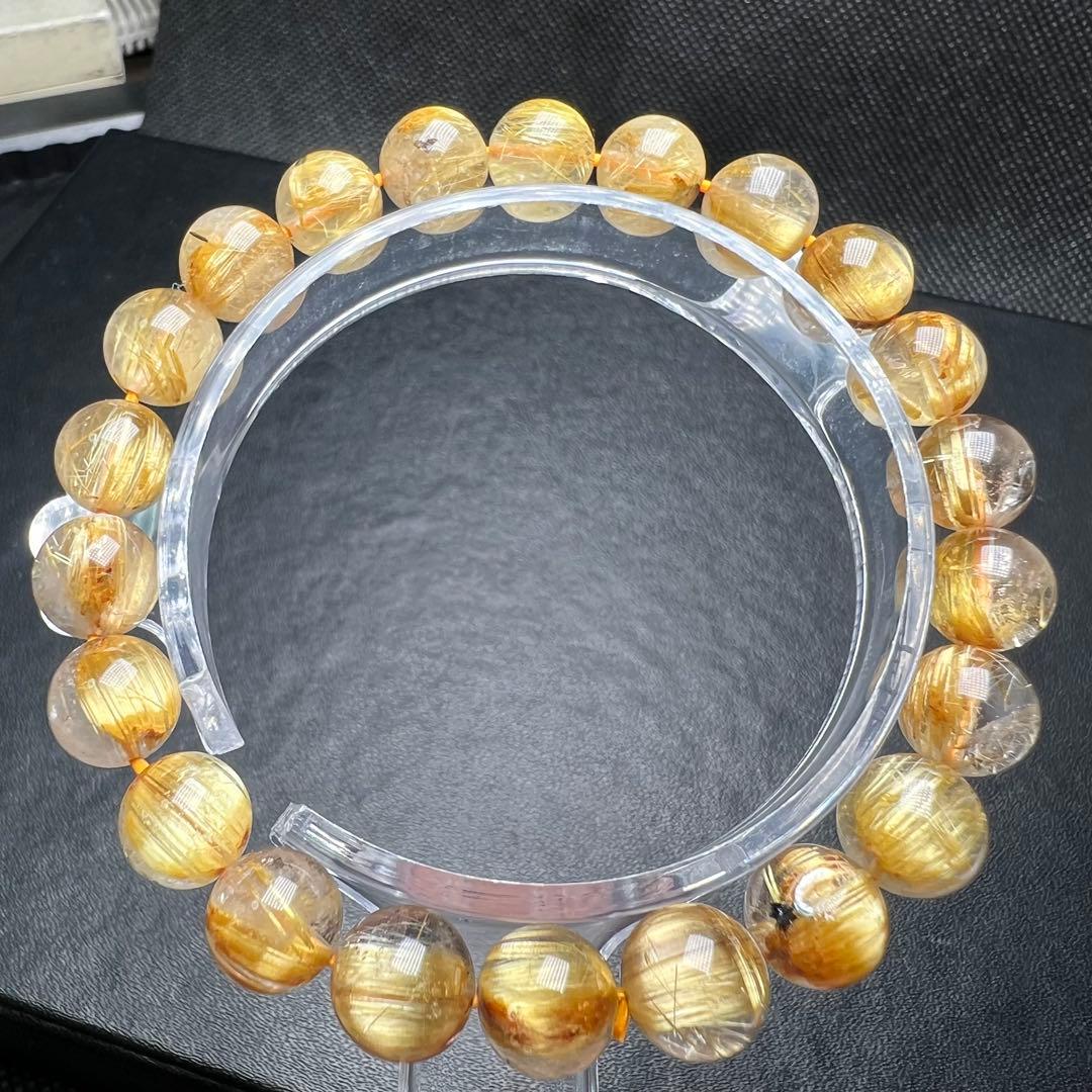 【612042】 高品質 タイチンルチルクォーツ 8.8mm ブレスレット