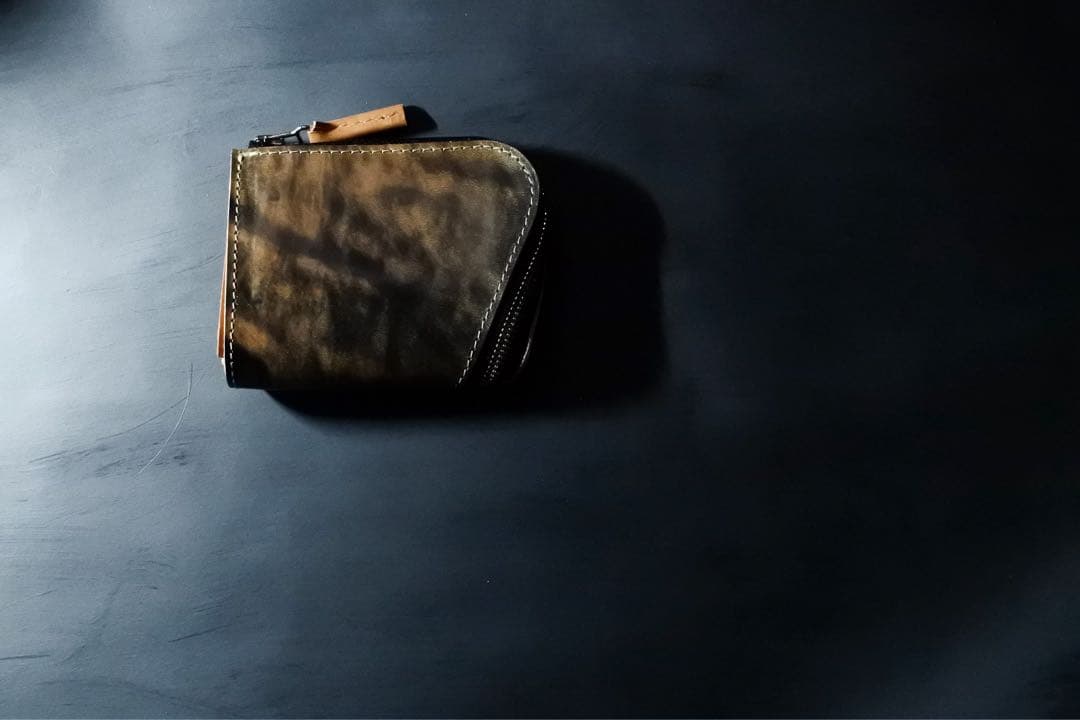[オリジナル]J2 Zipper Wallet マーブル　コンパクト財布