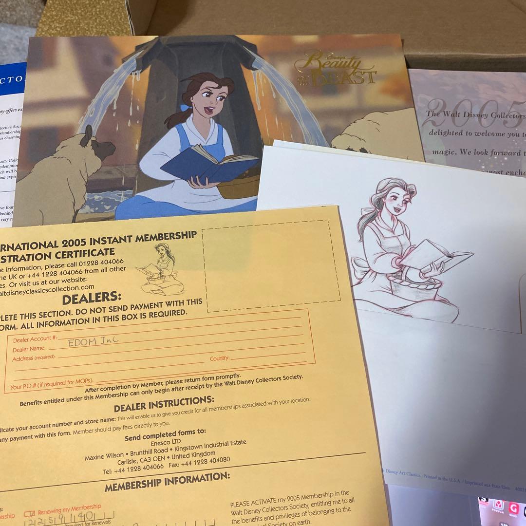 新品 美品ディズニー Wdcc 美女と野獣 ベル 置物 フィギュア 2005年製