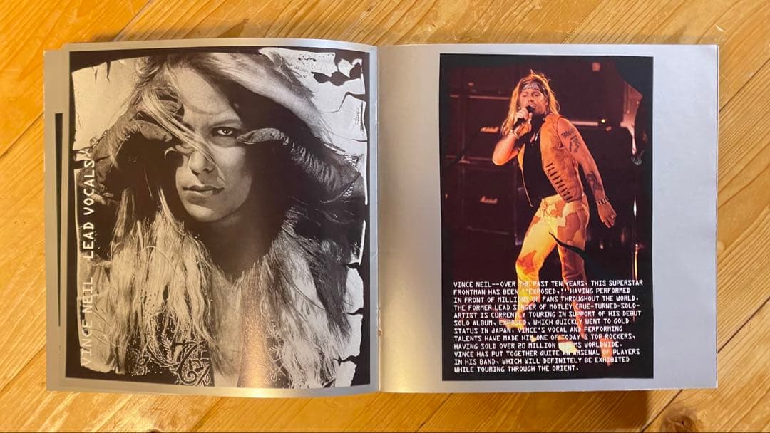 VINCE NEIL ヴィンス・ニール 初ソロ来日ツアー 公式パンフ美品 希少
